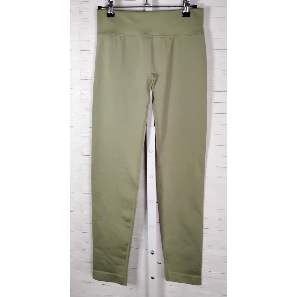 YoungLA Womens Model #263 Legacy Seamless Leggings Green Size Medium